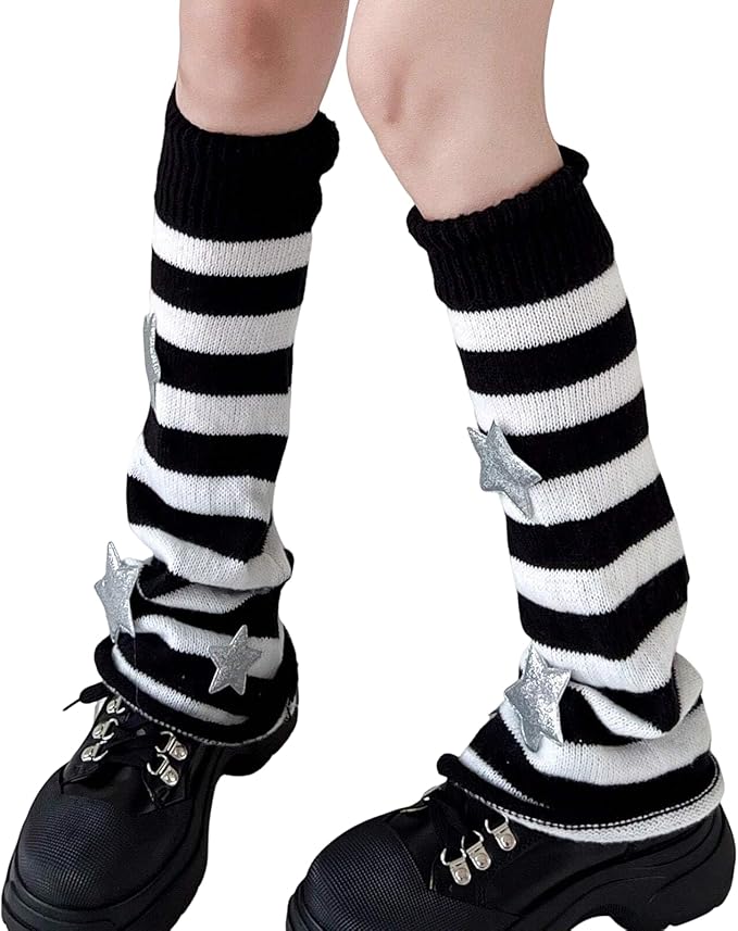 Sexybody Women's Leg Warmers Fashion Knit Warmers Long Socks Cute Y2K Kawaii Japanese Lolita Harajuku Accessories for Girls