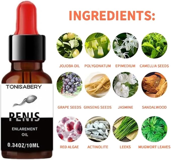 Enlargement Oil for Men's Massage Essential Oil for Male Enhancement