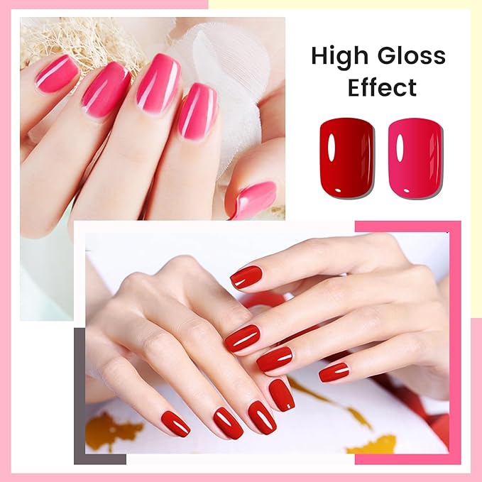 10ml Nude Pink Nail Polish Set 6 Colors Brown Red Purple All Seasons Neutral Color Quick Dry Nail Polish Set for Women Salon DIY Nail Art