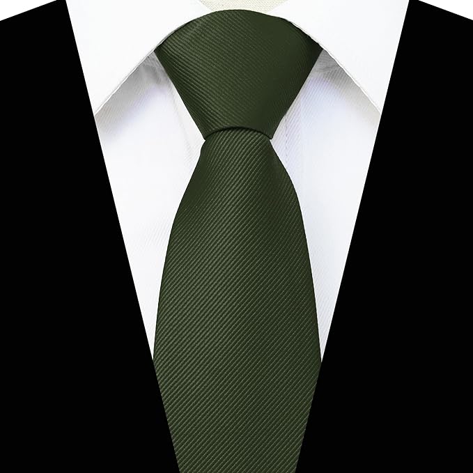 JEMYGINS 3.15“Solid Color Pre-tied Adjustable Necktie for Business and Wedding