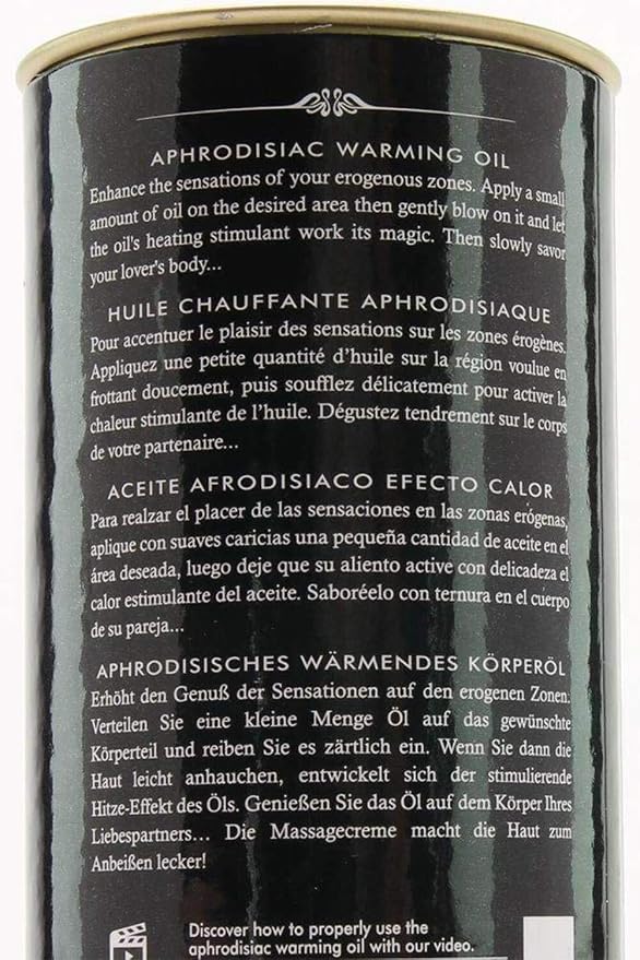 Shunga Warming Massage Oil, Raspberry, 3.5 Fluid Ounce