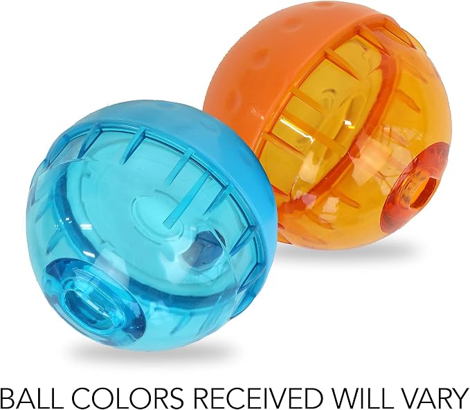 Our Pets IQ Treat Ball Interactive Food Dispensing Dog Toy, Assorted Colors (Pack of 2)