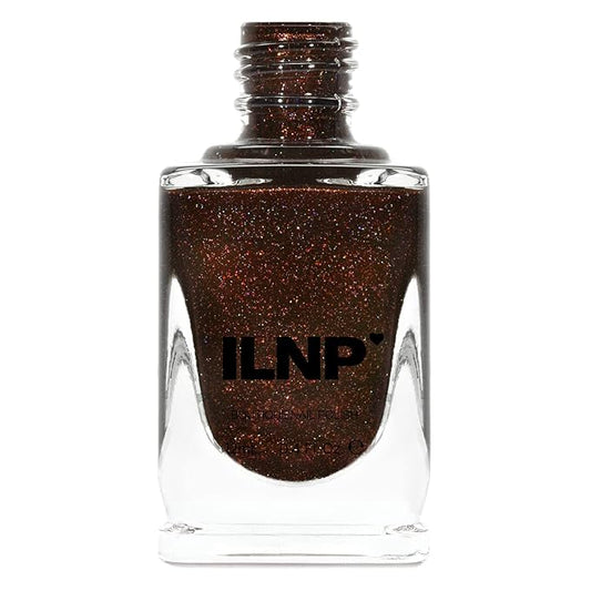 ILNP Overnight Bag - Espresso Brown Holographic Nail Polish