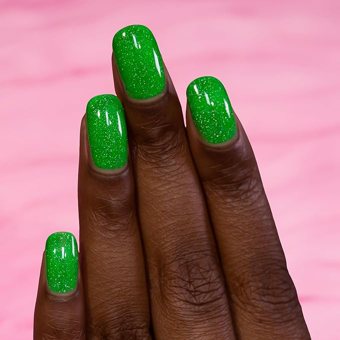 ILNP Jellybean - Candy Green Holographic Jelly Nail Polish