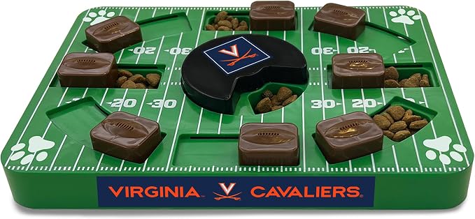 Pets First NCAA Virginia Cavaliers Puzzle Toy, Puzzle Treat Dog Toy, Interactive Dog Treat Toy, Dog Puzzle Feeding Slow Toy