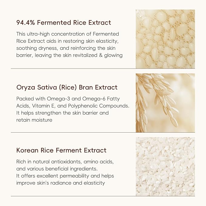 AKARY 5Pcs 94.4% Triple Rice Ferment Complex Under Eye Masks, Moisturizing, Firming, Glowing, Deeply Nourishing, Skin Moisture Barrier, Improve & Firm Eye Skin Eue Pathes for Dark Circles & Fine Lines