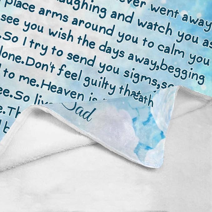 Custom Memorial Blanket with Photo - Sympathy Gift for Loss of Loved One