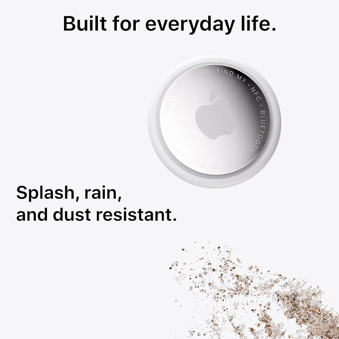 Apple AirTag (2nd Generation) - 4 Pack: Tracker for Keychain, Wallet, and More; Locator with Sound; Simple One-Tap Setup with iPhone or iPad; Key Finder with up to 1.5X Precision Finding Range*