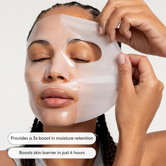 LOOPS Dew Cloud Ultra Hydrating Hydrogel Korean Face Mask for Every Skin Type - Five Ultra Hydrating Collagen Masks to Deeply Moisturize & Restore Your Skin - Gifts for Women - 5 pc
