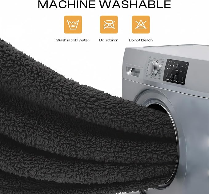 1 Pack 3 Calming Blankets Fluffy Premium Fleece Pet Blanket Soft Sherpa Throw for Dog Puppy Cat Black Medium (30“x20'') | Fluffy Throw Blanket Washeble for Crate Bed Couch Indoor. Cozy Pet Blanket, Puppy Essentials Dog gift,Black,Medium