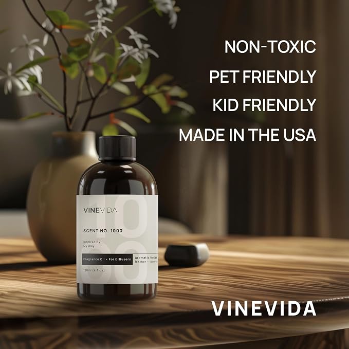 VINEVIDA (16oz) Hotel Diffuser Oil - Luxury Scents for Home - Cold Air Diffuser Oil - Hotel Essential Oil - Scent No.1019 Inspired by The Aria Hotel