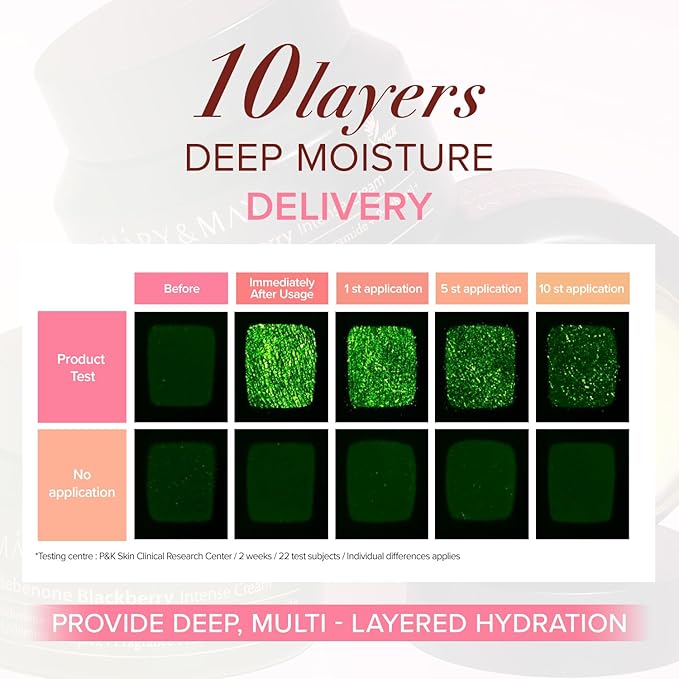 Mary&May Idebenone Blackberry Cream (4x Vitamin C Power) – Anti-Aging Moisturizer for Dry & Dull Skin, 63% Berry Complex & 5 Ceramides, 48H Hydration, Non-Greasy Korean Skincare, 2.46 oz