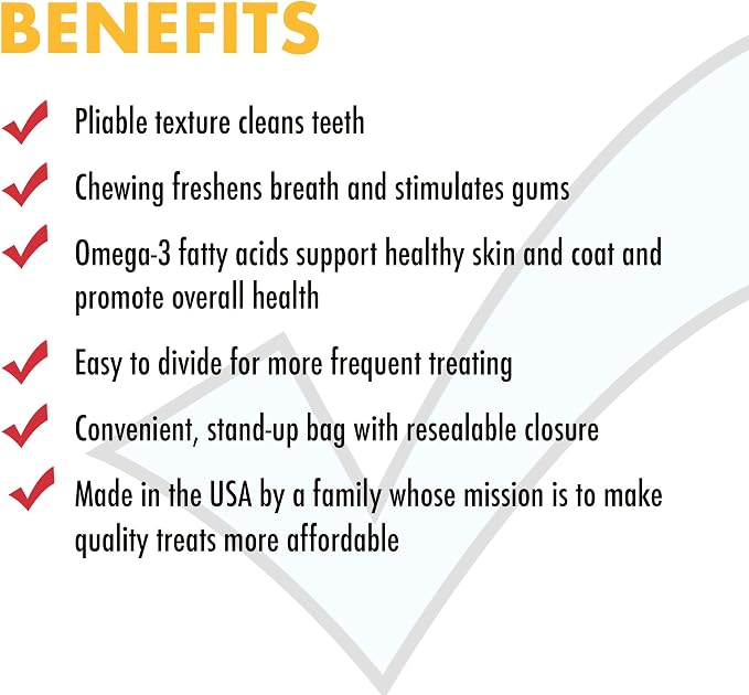 Checkups Dental Dog Treats, 24 Treats - 48 oz. in Each Pack (Pack of 4)