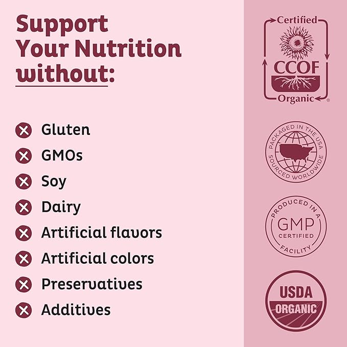 KOS Organic Beet Root Powder, USDA Organic - Natural Nitric Oxide Booster, Superfood Plant Based Beetroot Antioxidant, Supports Active Lifestyle & Healthy Circulation, Soy & Gluten-Free - 90 Servings