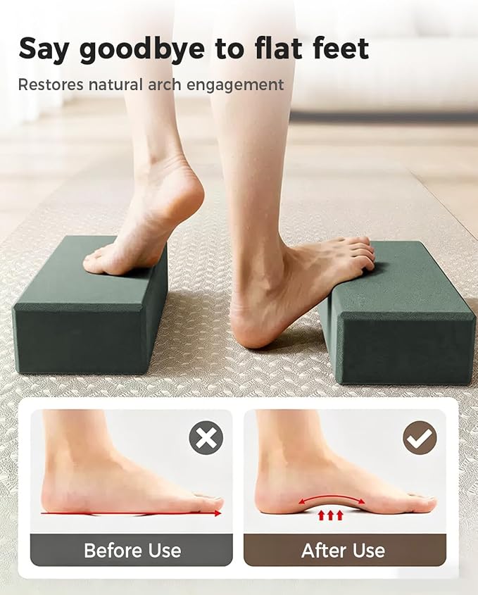 KEEP Yoga Block, High-Density EVA Foam 2 Pack Yoga Block with Non-Slip Textured Surface, Supportive, Lightweight - Ideal for Yoga