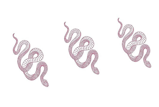 3 Sheets Yeahgoshopping Realistic Big Size Red Snake Waterproof Temporary Tattoo Stickers For Women Men Body Art Waist Decals Fake Tattoo