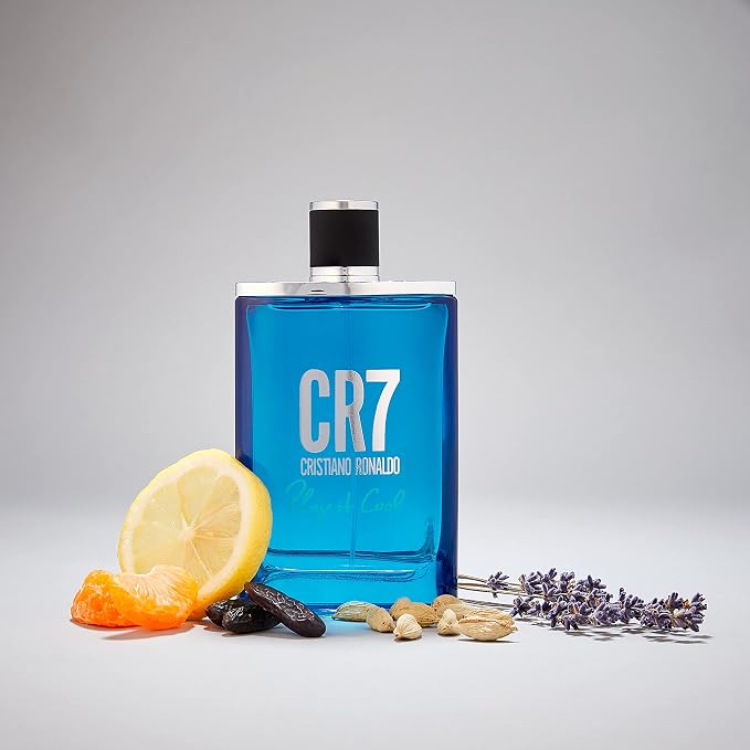 Cristiano Ronaldo CR7 Play It Cool - Blends Bright Citruses And Aromatic Fougere Notes - Fresh, Invigorating And Sensual - Light Enough For Everyday Wear - Masculine Fragrance - 1 Oz EDT Spray