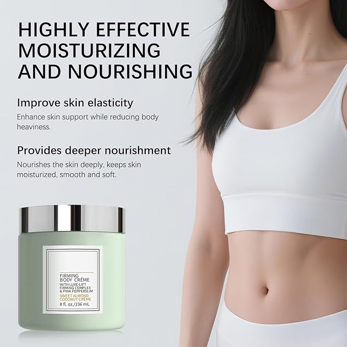 Champagne Lift Firming Body Creme,Anti-Aging Skin Tightening,Champagne Beaute Lift Firming Body Crème,Deep Hydration & Smoothing Skin On Arms & Legsbody Body Creme Green,Sweet Almond