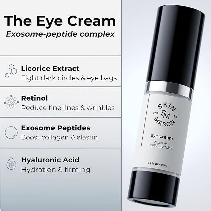 Retinol Peptide Eye Cream For Dark Circles, Anti-aging, Puffiness, Fine Lines, Under Eye Bags