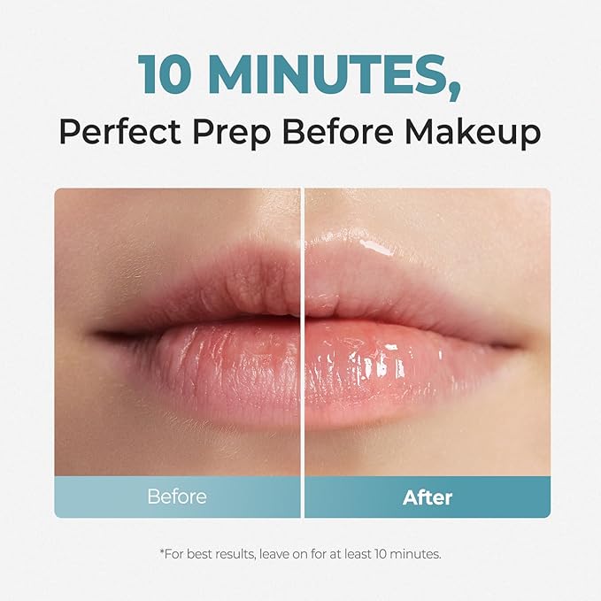 Laka Soothing Prep Lip Mask, 10ml/0.33 fl.oz, Cooling Peel-Off Lip Mask, Gentle Daily Exfoliator for Lips, Hygienic & Easy Application, Daily Lip Care, K-Beauty