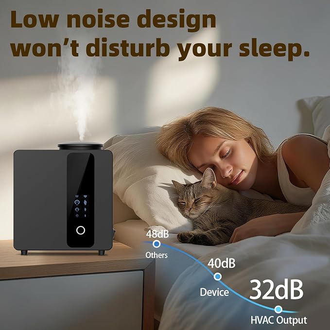 2026 Upgraded HVAC Scent Diffuser Machine Cover 4500 Sq.Ft with Wi-Fi Control for Large Room, Scent Air Machine for Home, Waterless Cold Air Aromatherapy Essential Oil Diffuser for Hotel,Office-Black