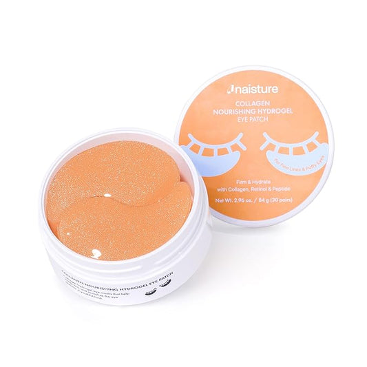 Naisture Collagen Nourishing Hydrogel Under-Eye Patch with Retinol and Peptides for Firmness and Hydration, 30 Pairs (60 ea)