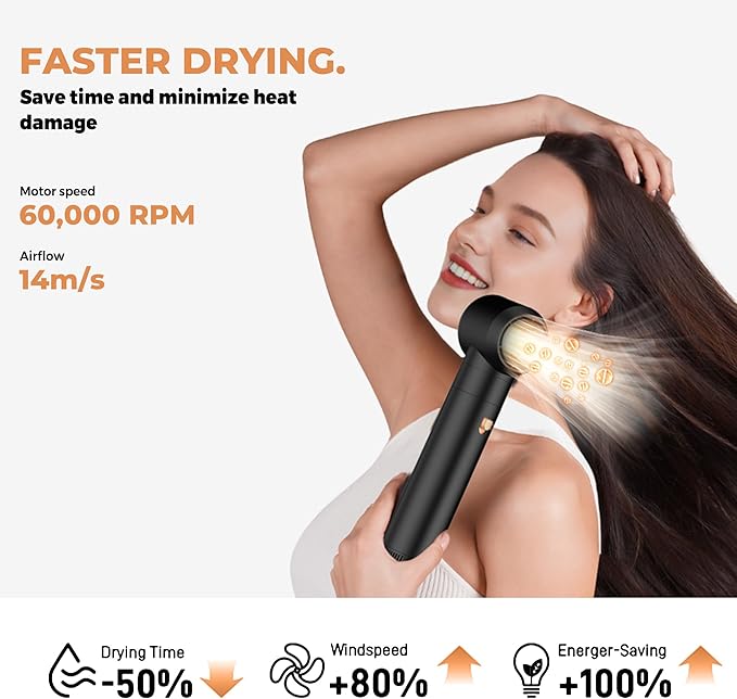 5 in ONE Hair Dryer Brush, Blow Dryer Curling Wand Hair Styling Tools Set, Ionic Hot Air Massage Oval Blowout, Left&Right Styler 100-120V