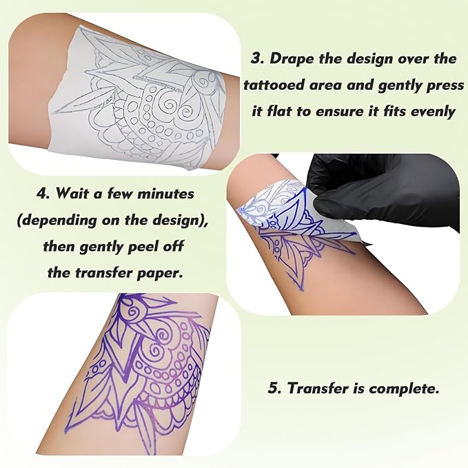 Rayyl Tattoo Transfer Gel 2Pcs Stencil Gel Transfer Cream Professional Safe & Easy Body Art Skin Solution for Tattoo Artists and Beginners Tattoo Studio (70g Each)