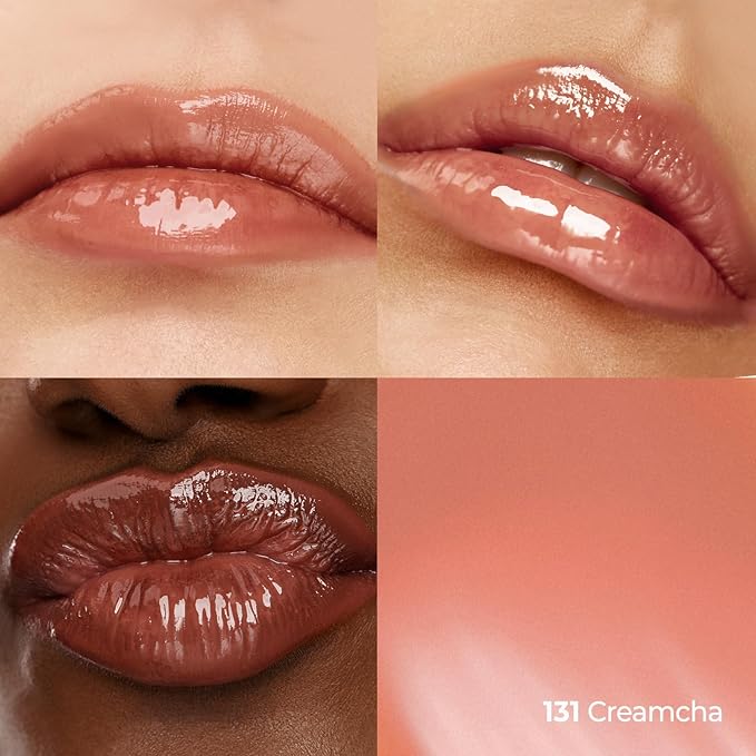 Laka Fruity Glam Tint, 4.5g/0.15oz, Glowing Lip Stain with Wide Color Spectrum, Hydrating & Lightweight Texture, Buildable Color, Non-Sticky, Vegan, K-Beauty (#131 Creamcha)