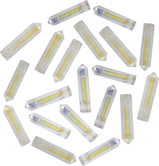 Amazing Gemstone Crystal Points Bulk Healing Crystals & Stones - Premium Single Terminated Healing Wand Point Bulk Crystals for Crafts, Crystal Grid, DIY Work