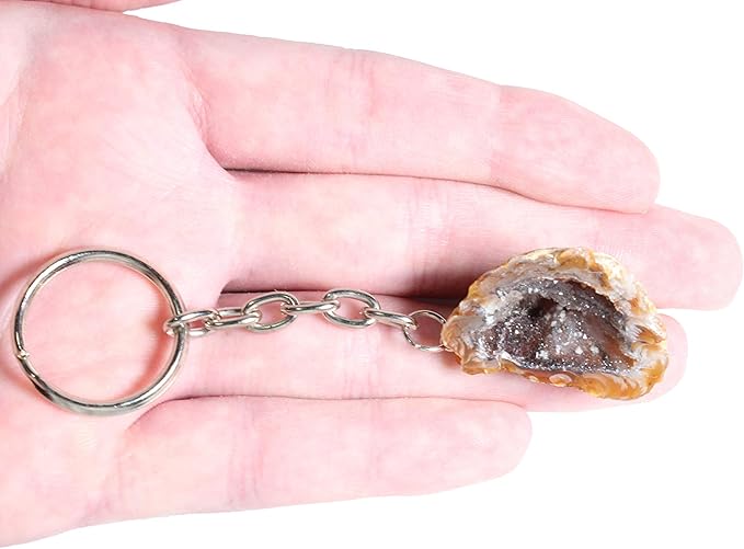 Keychain Natural Raw Stone - Crystal Healing Keychains - Healing Crystals - Reiki Chakra Healing