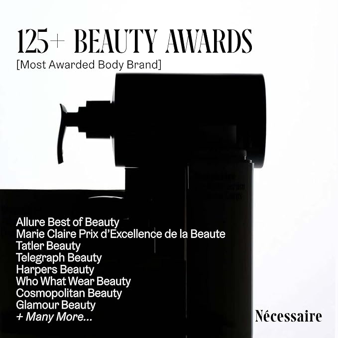 Nécessaire The Body Wash Santal - Natural Body Wash for Women & Men, Therapeutic Shower Gel with Epsom Salt + Minerals. Gel Cleanse, 8.4 fl oz.