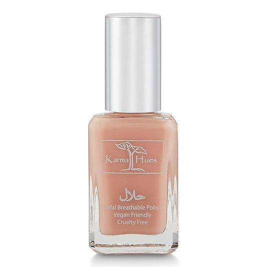 Karma Naturals Certified Halal Nail Polish - Breathable & Water Permeable, Wudu Friendly (Heena)