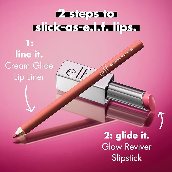 e.l.f. Glow Reviver Slipstick, Tinted Lip Oil Stick, Non-Sticky & Hydrating For A Soft-Shine Finish, Vegan & Cruelty-Free, Jam Packed