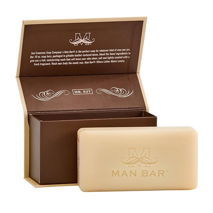 San Francisco Soap Company Malt and Espresso Fragrance Man Bar - Awakening - No Harmful Chemicals - Good for All Skin Types - Made in the USA