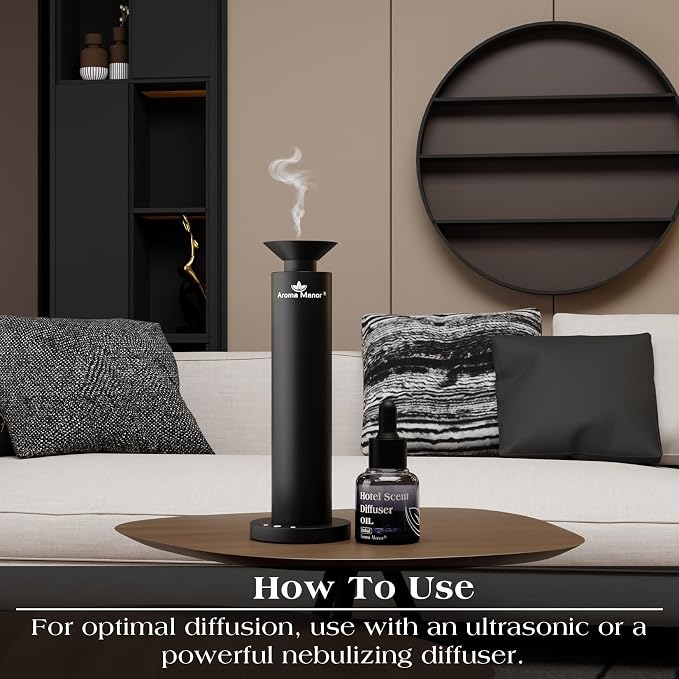 Hotel Fragrance Diffuser - Dubai Essential Oils Scent - Luxury Hotel Inspired Home Aromatherapy Diffuser Oil - Galbanum, Sandalwood, Musk - for Diffuser, Humidifier, Ultrasonic, Reed - 30ML