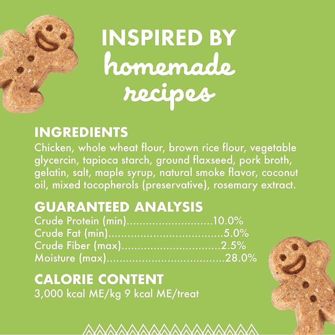 Buddy Biscuits Softies 6 oz. Bag, Soft & Chewy, Natural Roasted Chicken Flavor Dog Treats, Oven Baked in The USA | Soft, Bite-sized Chews, Made with Simple Ingredients, Free of Corn, Soy, Oven Baked in the USA