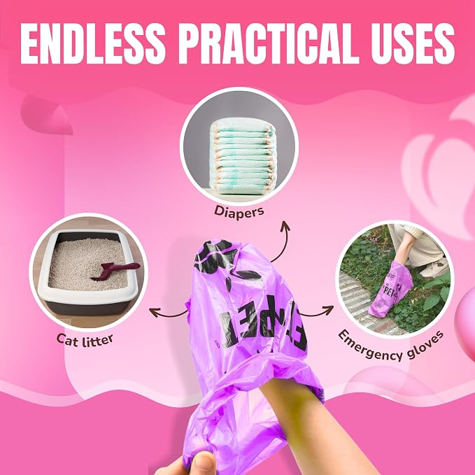 Pet N Pet Dog Poop Bags Rolls, 960 Count Dog Waste Bags, Lavender Scented
