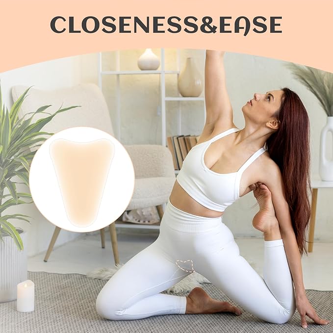 6 Pack Y Shape Concealer for Women,Reusable Anti Underwear for Women,Invisible Silicone Ladies' Seamless Pads Cover for Leggings Swimsuits All and Yoga Pants(Skin Color)