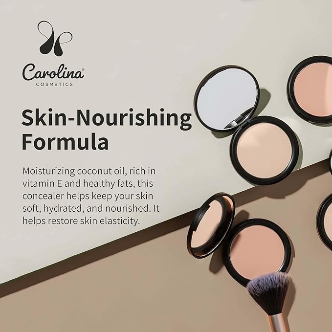 Carolina Cosmetics - Candelilla Cream Concealer in Hawaii Color - Vegan, Non-GMO - Minimizes Dark Circles, Blemishes & Uneven Skin Tone - 0.11 oz