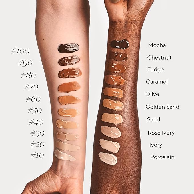 MADARA Liquid Foundation Face Makeup – Skin Equal Soft Glow Mineral Foundation SPF15 PORCELAIN IVORY 10-30 ml, Hyaluronic Acid, Buildable Medium Coverage, Dewy Finish, Vegan, COSMOS natural certified