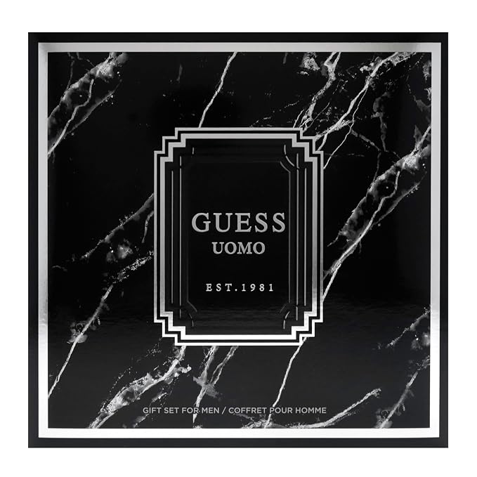 Guess Uomo by Guess for Men - 2 Pc Gift Set 1.7oz EDT Spray, 6oz Deodorizing Body Spray