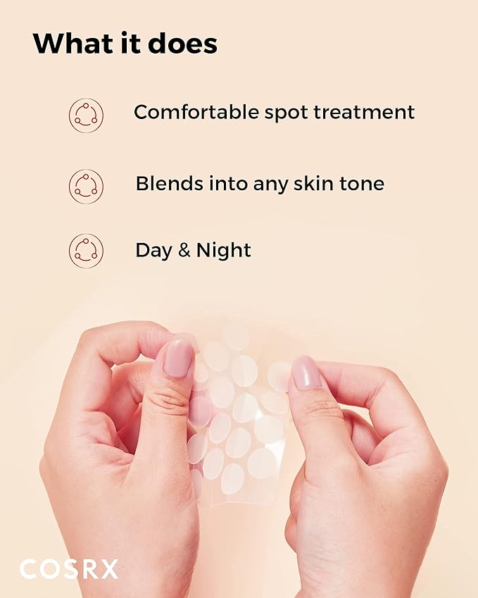 COSRX Master Patch Basic Value Pack, Overnight Acne Patch Hydrocolloid, Blemish Spot Sticker for Face, Strong adhesion & Thicker Spot Cover, 1 Sizes (90 Count)