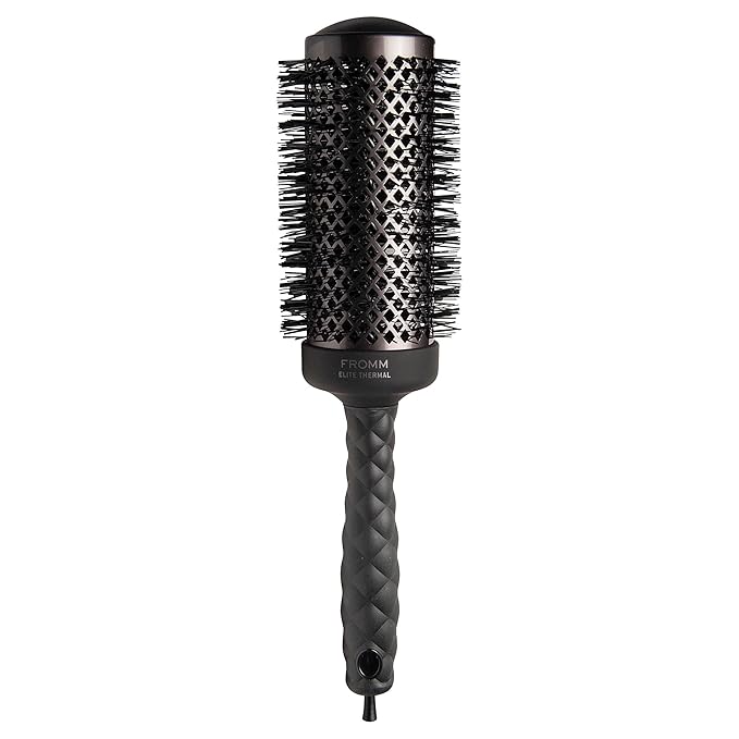 Fromm Elite Thermal Ceramic x Ionic 2 Inch Round Brush for Expert Blowouts, Faster Hair Drying, Extended Barrel for Anti-Static Styling, Smoothing, Straightening, and Shine, Ideal for Short Hair