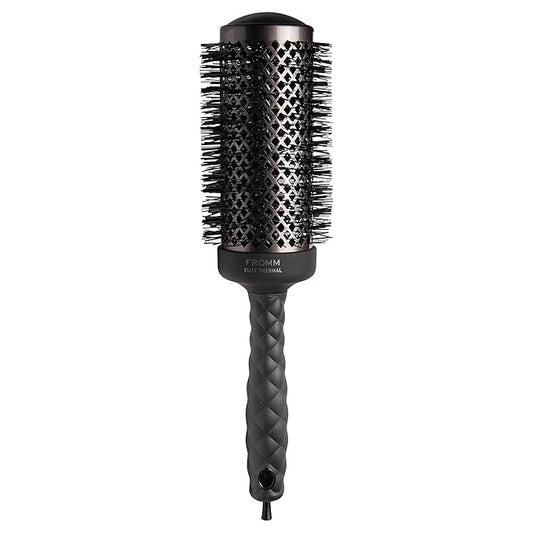 Fromm Elite Thermal Ceramic x Ionic 2 Inch Round Brush for Expert Blowouts, Faster Hair Drying, Extended Barrel for Anti-Static Styling, Smoothing, Straightening, and Shine, Ideal for Short Hair