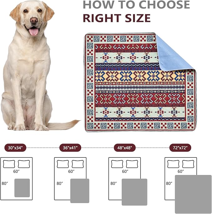 Washable Pee Pads, Super Absorbent Puppy Pads, 2 Pack 36"x41" | Reusable Dog Training Pads, Leakproof With Waterproof Non-Slip Backing For Crates, Floors, Indoor Potty & Furniture