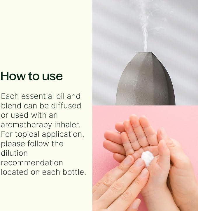 Plant Therapy KidSafe Organic Essential Oil Blends Set 10 mL (1/3 oz) 100% Pure, Undiluted, Aromatherapy, Sleep Support, Mood Booster, Attention and Focus