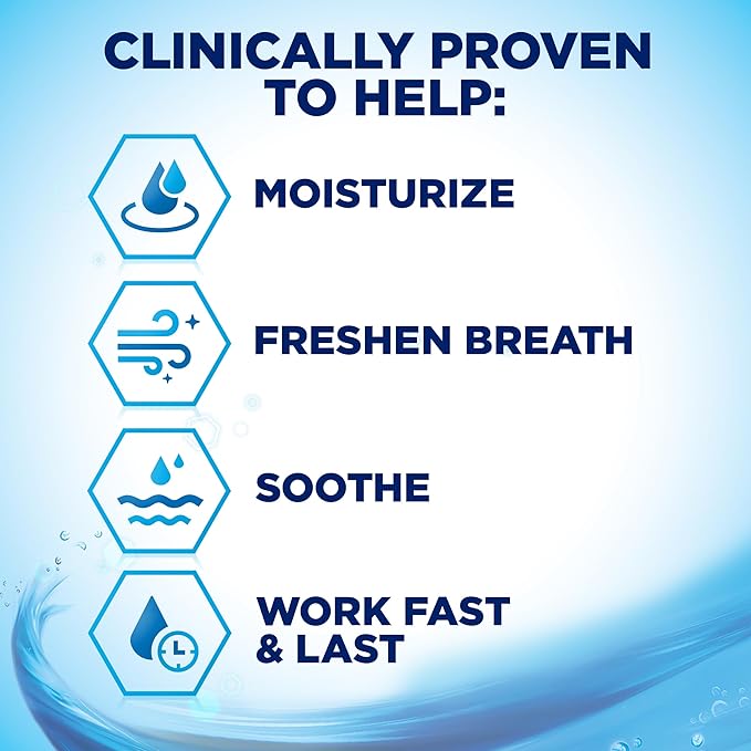 biotène Oral Rinse Mouthwash for Dry Mouth, Breath Freshener and Dry Mouth Treatment, Fresh Mint, 16 fl oz