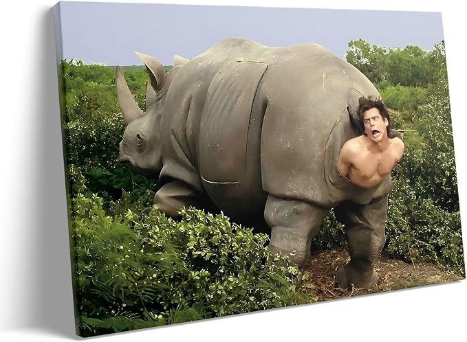 TYPTEK Funny Bathroom Canvas Wall Art, Toilet Paper Humor Poster, 8x10 Inch | Hilarious bathroom comedy decor and modern toilet artwork, gag gift for home, guest bath or office, Humor Style-08