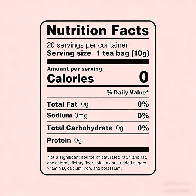 Hawthorn Berry Tea Bags, Hibiscus Herbal Tea, Caffeine-Free, 20 Count | 7-ingredient blend: dried plum, hawthorn, poria cocos, tangerine peel, red rose, diced pear and apple, tart fruity taste